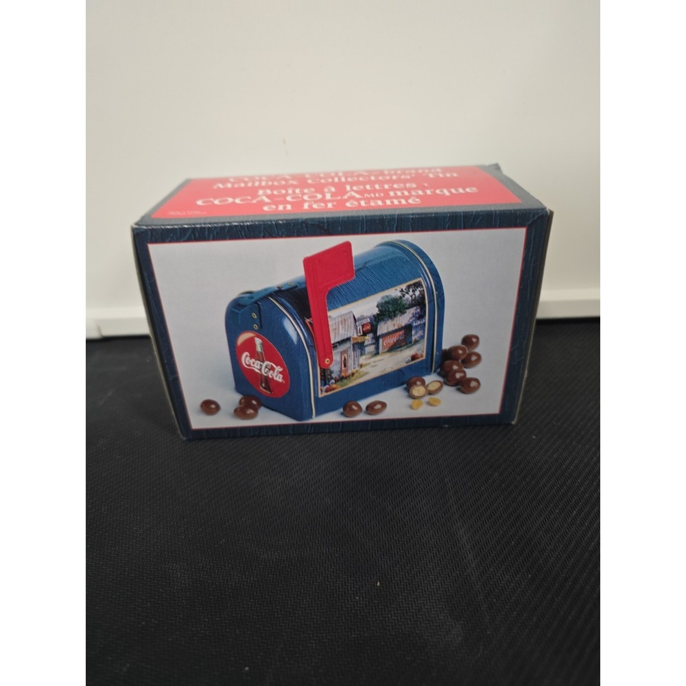 1999 Coke Coca Cola 5"x4"x3" Tin Mailbox Collectible NIB NICE!!!!